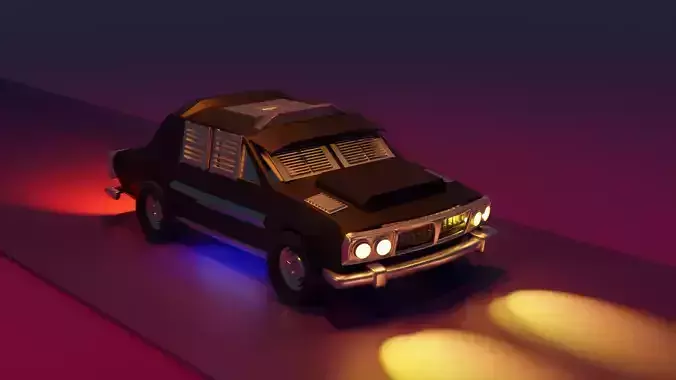 3d Low Poly Survival Car