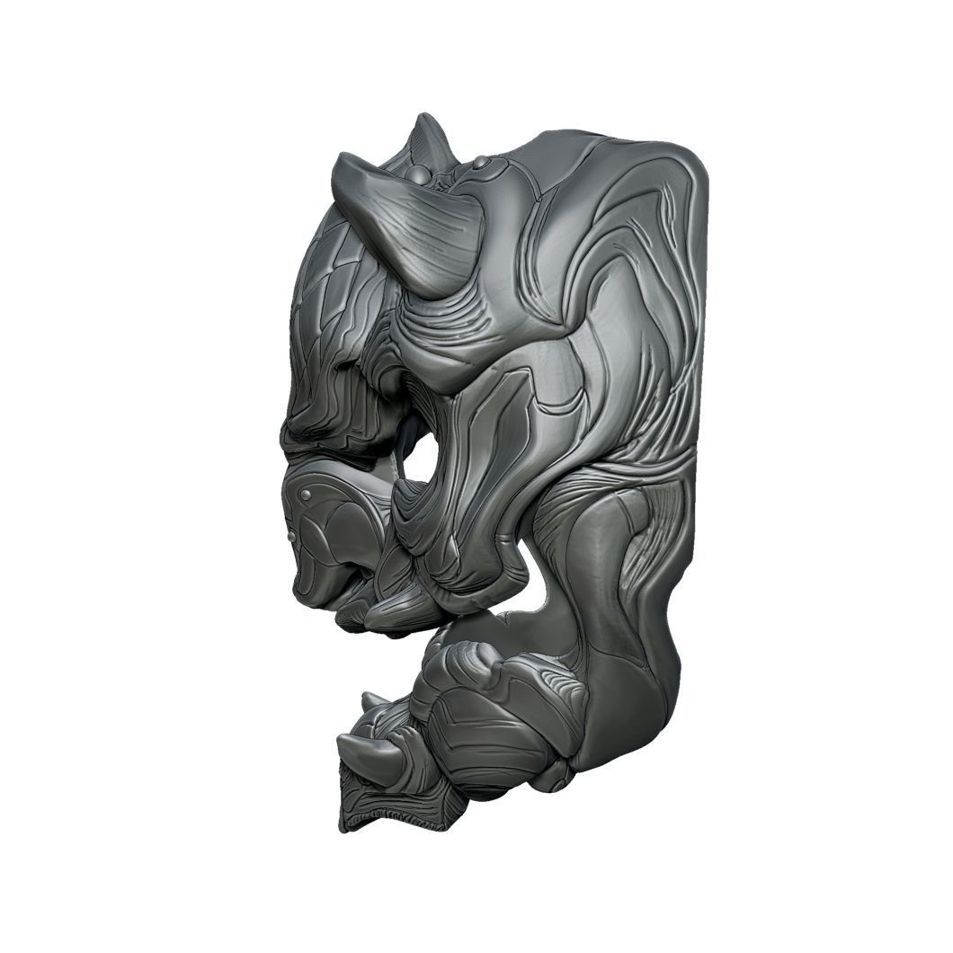 Oni Mask 3D print model_3