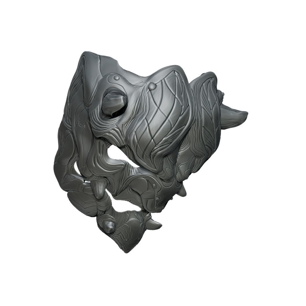 Oni Mask 3D print model_4