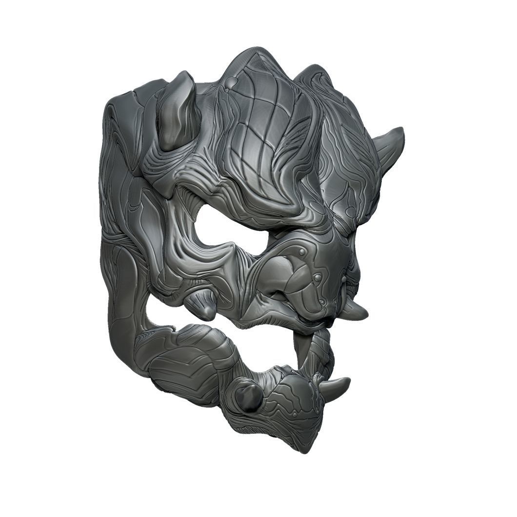 Oni Mask 3D print model_1