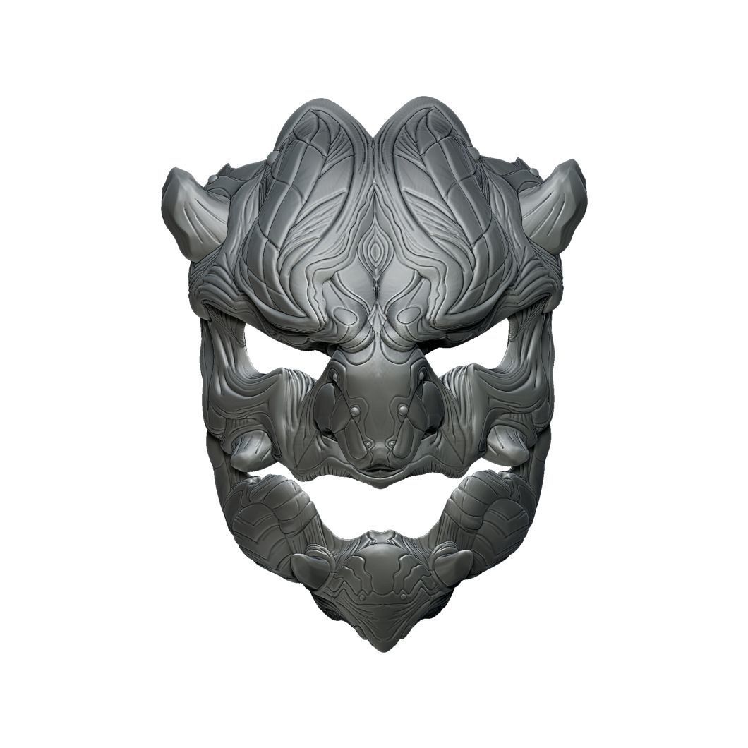 Oni Mask 3D print model_2