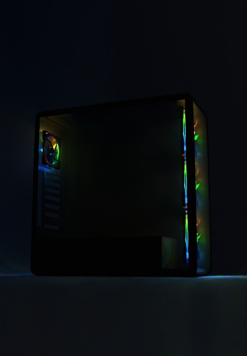 PC Case Low-poly 3D model_6