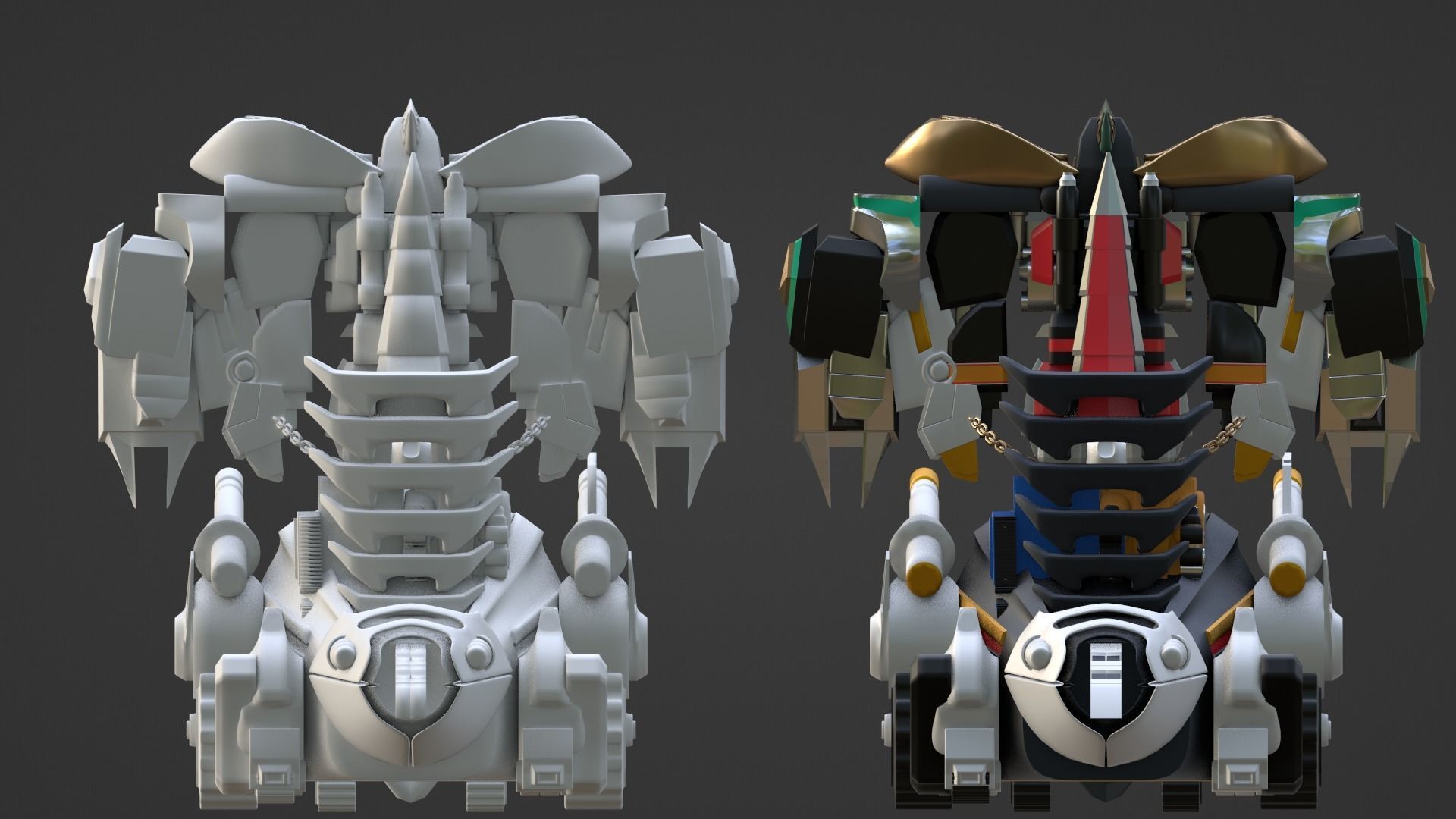 Dino Ultrazord - Power Ranger 3D model_18