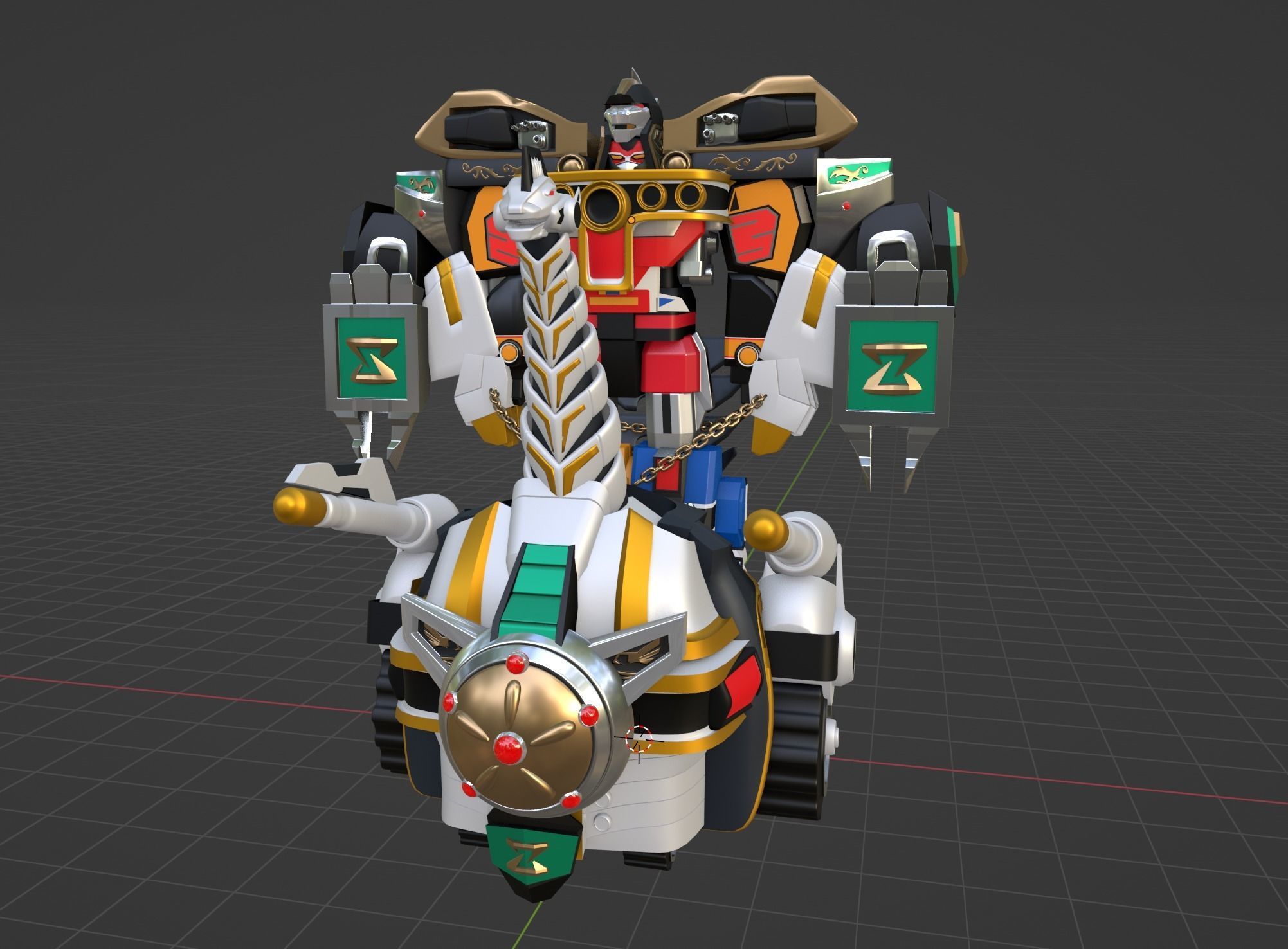 Dino Ultrazord - Power Ranger 3D model_4