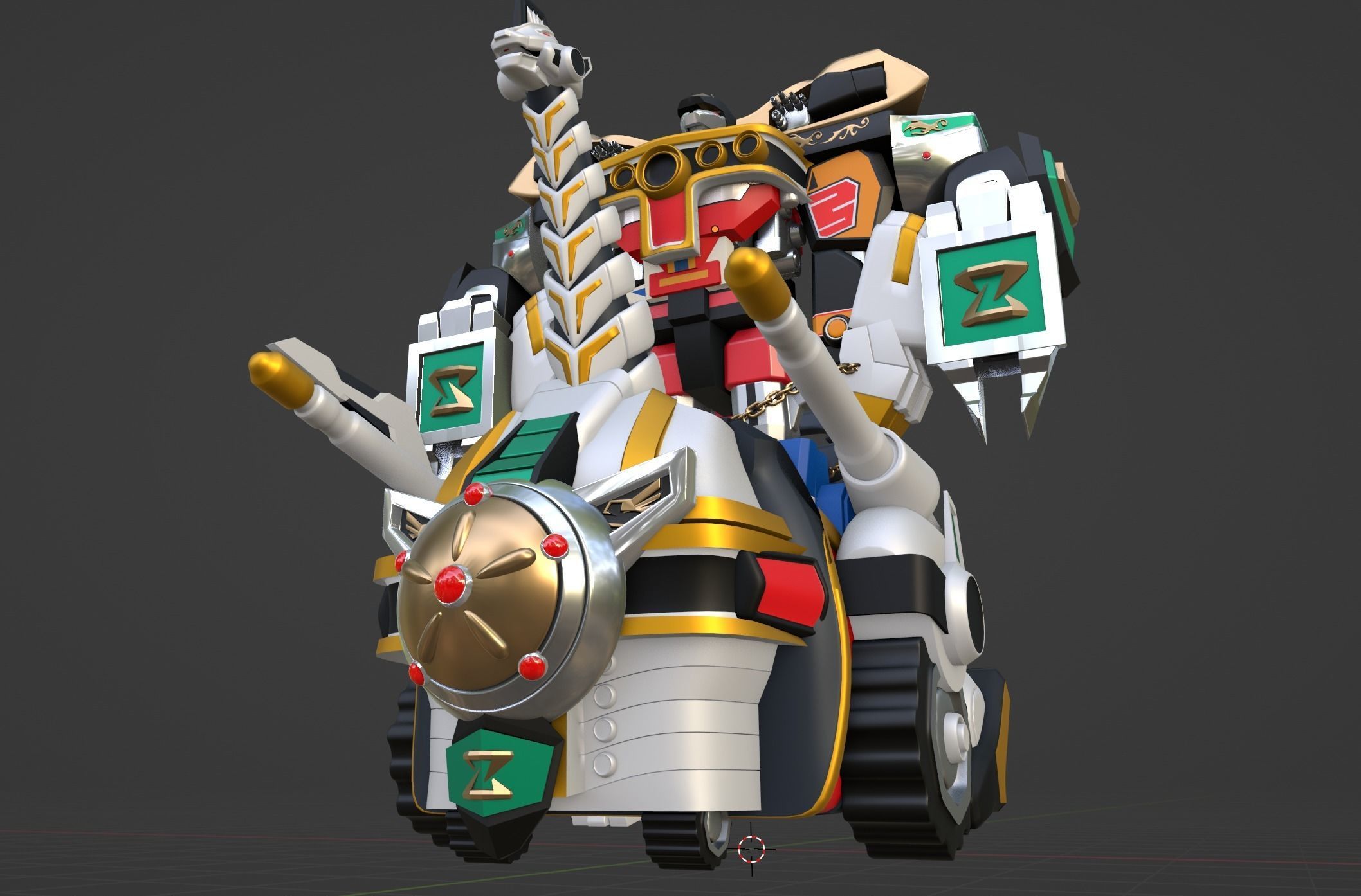 Dino Ultrazord - Power Ranger 3D model_10