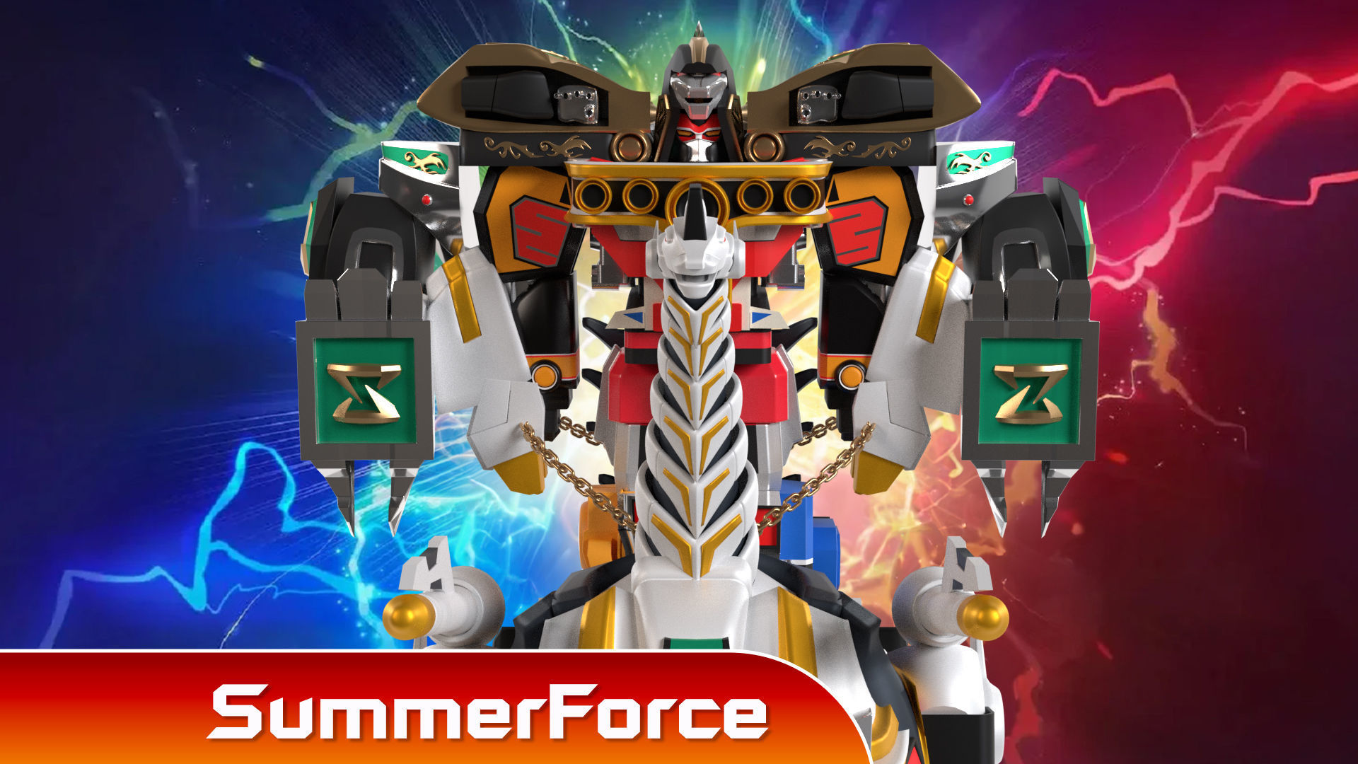 Dino Ultrazord - Power Ranger 3D model_1