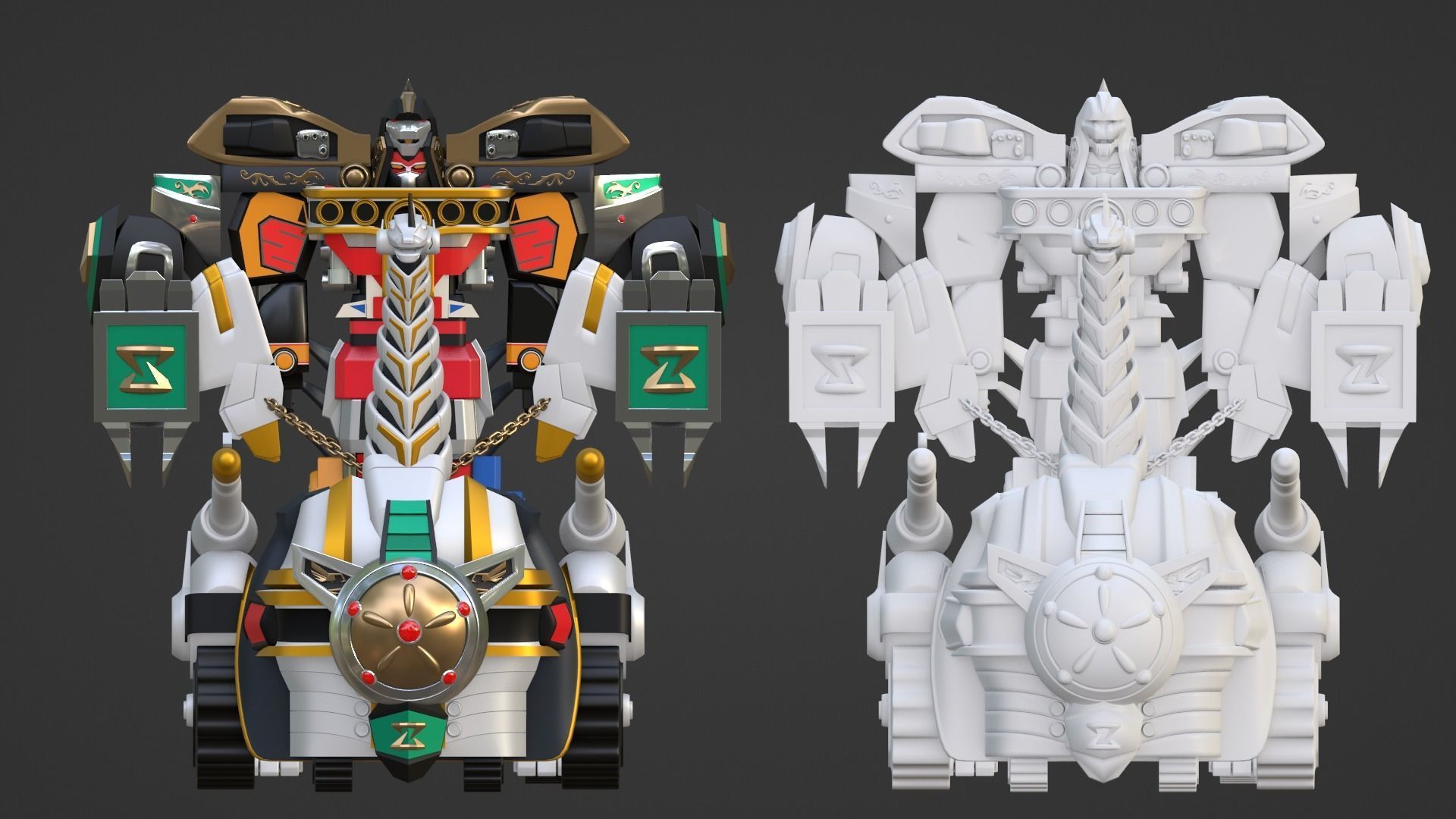 Dino Ultrazord - Power Ranger 3D model_17