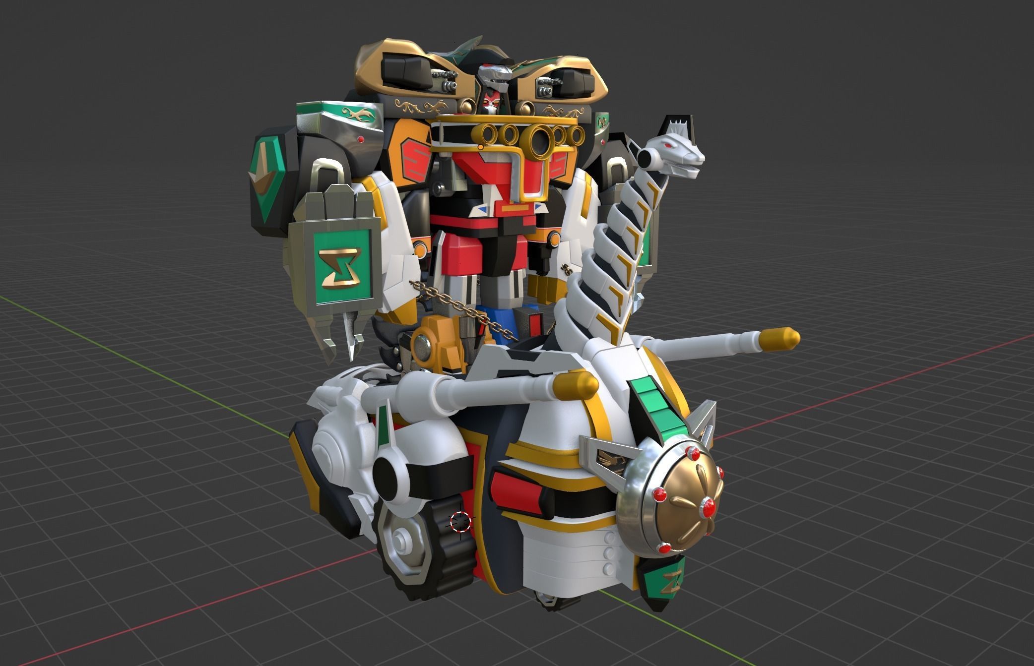 Dino Ultrazord - Power Ranger 3D model_7
