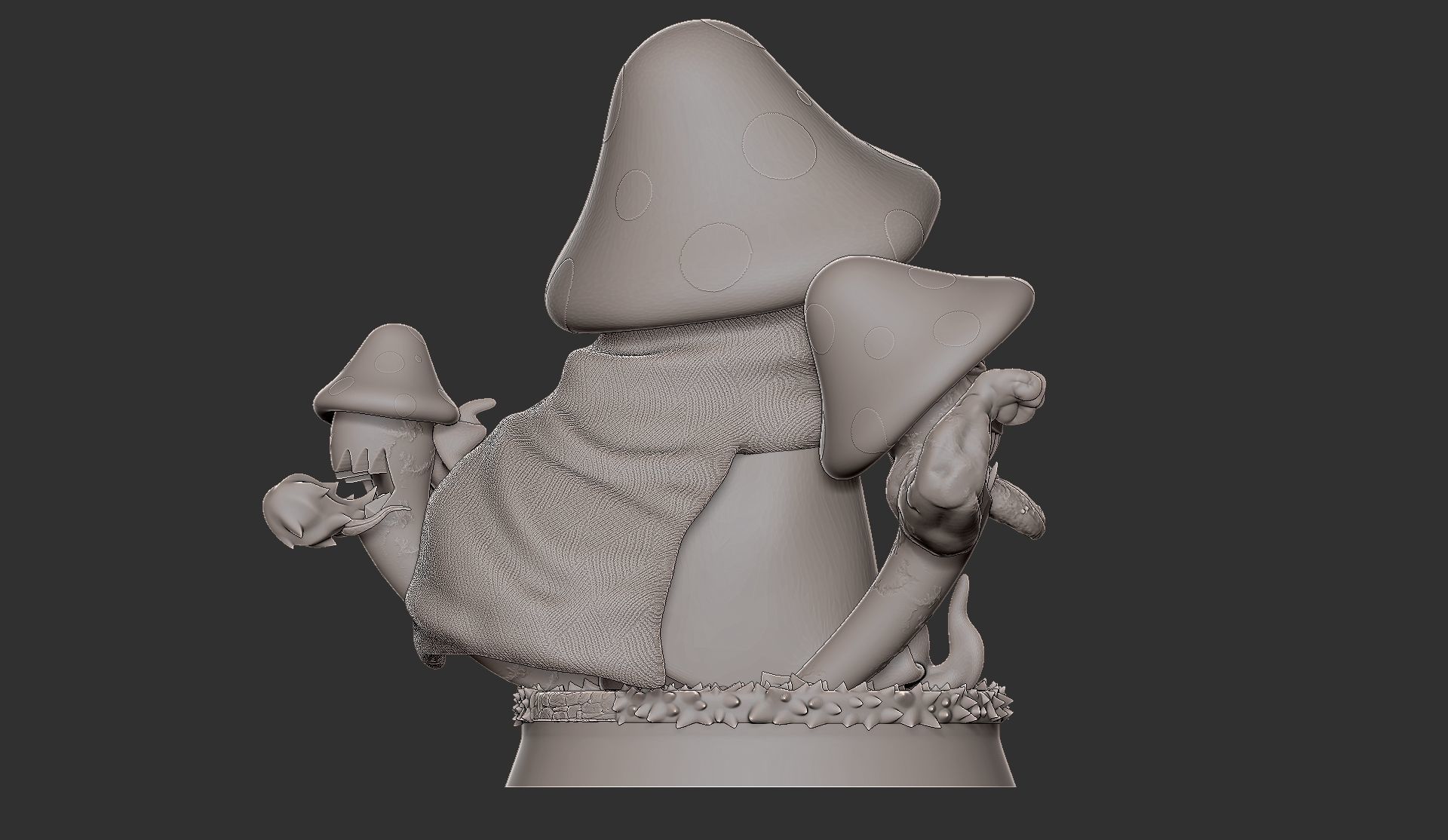 necro mushroom rpg with cuts 3D print model_9