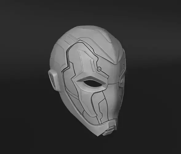 Blue Beetle Helmet Wearable  3D print model