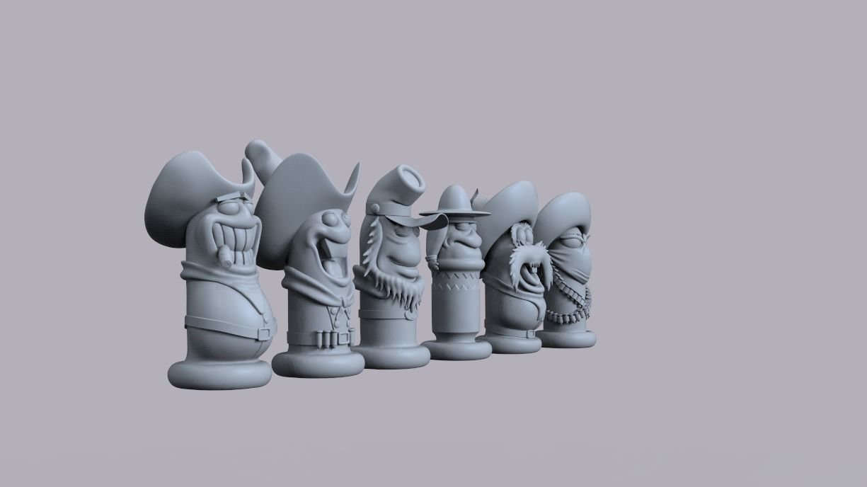 TOON BULLETS - WHO FRAMED ROGER RABBIT GUN AND BULLETS 3D print model_8