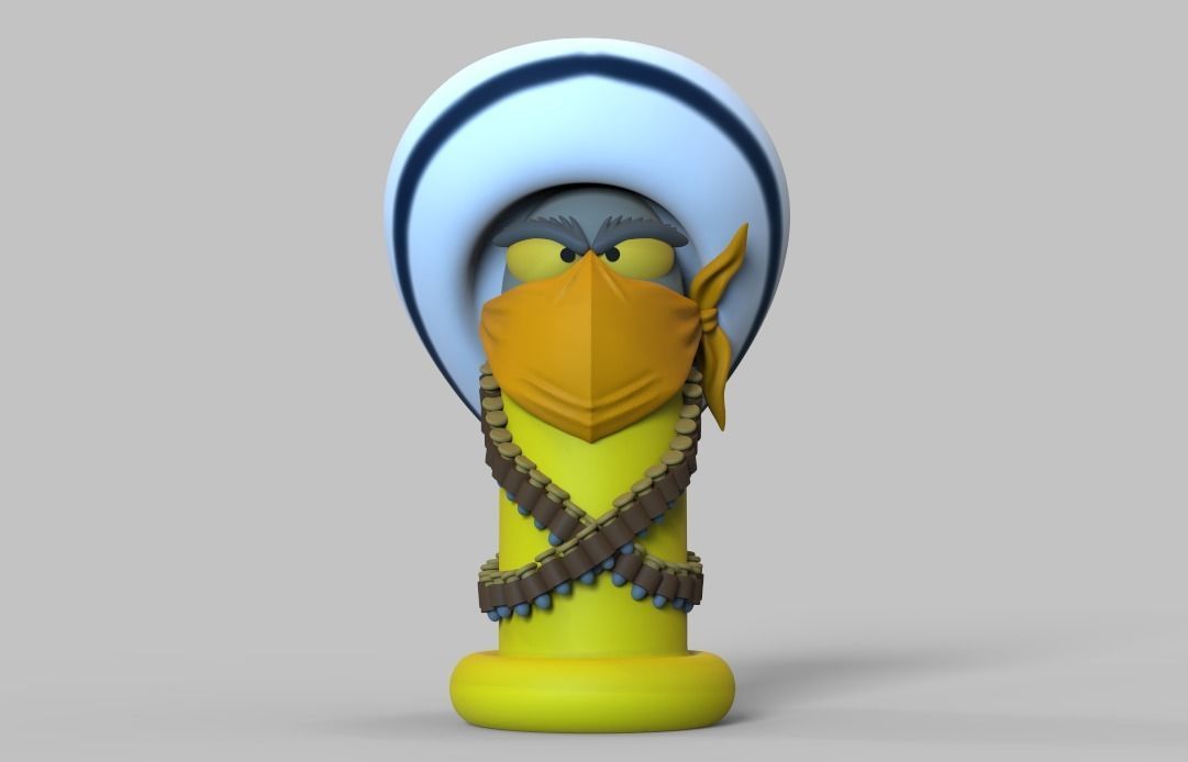 TOON BULLETS - WHO FRAMED ROGER RABBIT GUN AND BULLETS 3D print model_11