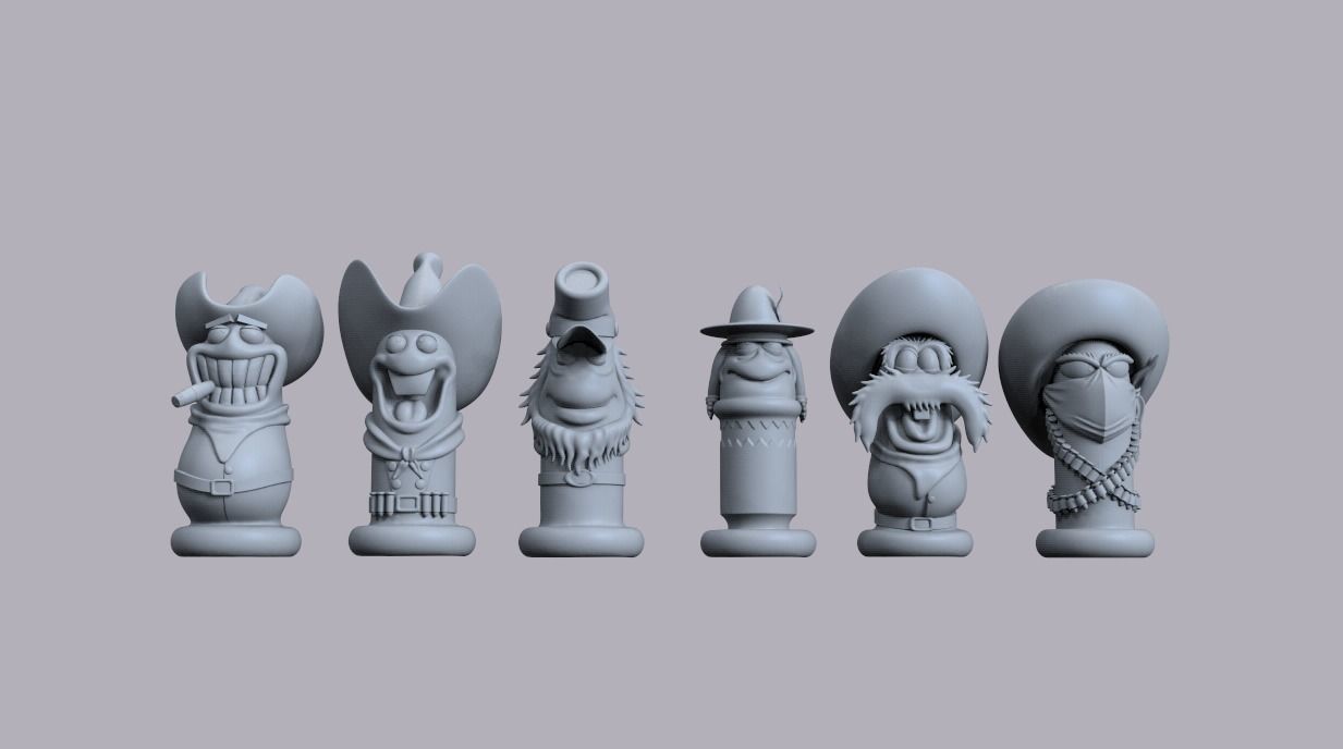 TOON BULLETS - WHO FRAMED ROGER RABBIT GUN AND BULLETS 3D print model_10