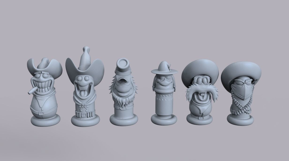 TOON BULLETS - WHO FRAMED ROGER RABBIT GUN AND BULLETS 3D print model_7