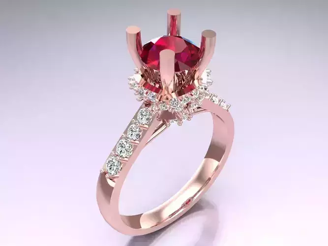 Diamond Ring - Womens Rings - N216359 3D print model