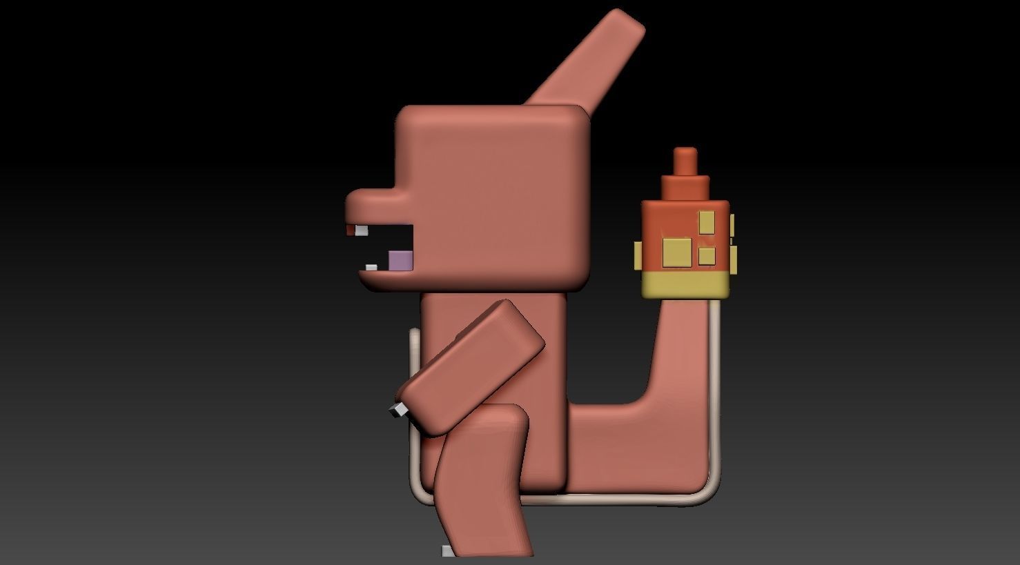 Charmeleon PokemonQuest 3D print model_5