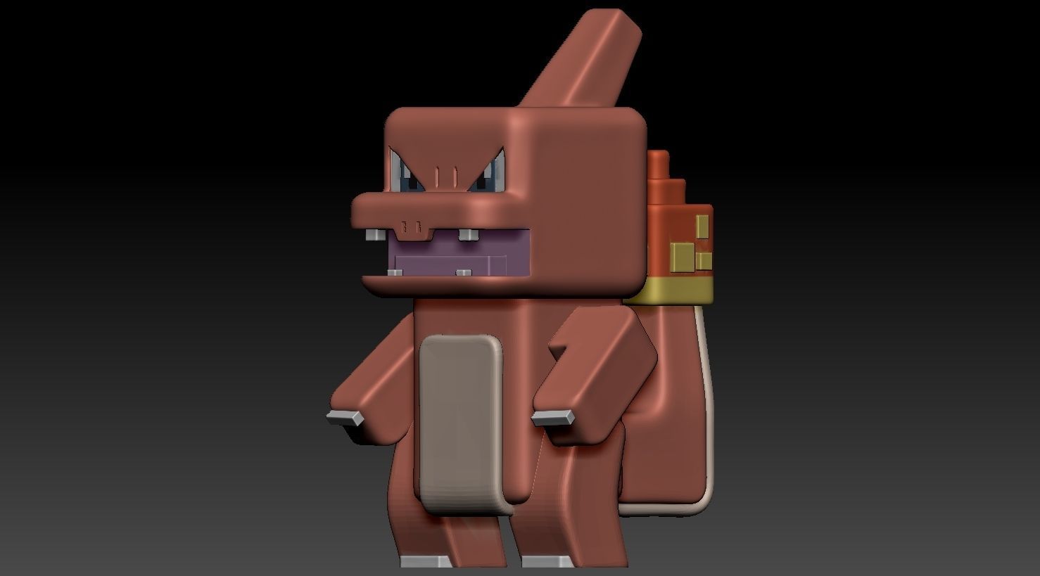 Charmeleon PokemonQuest 3D print model_3