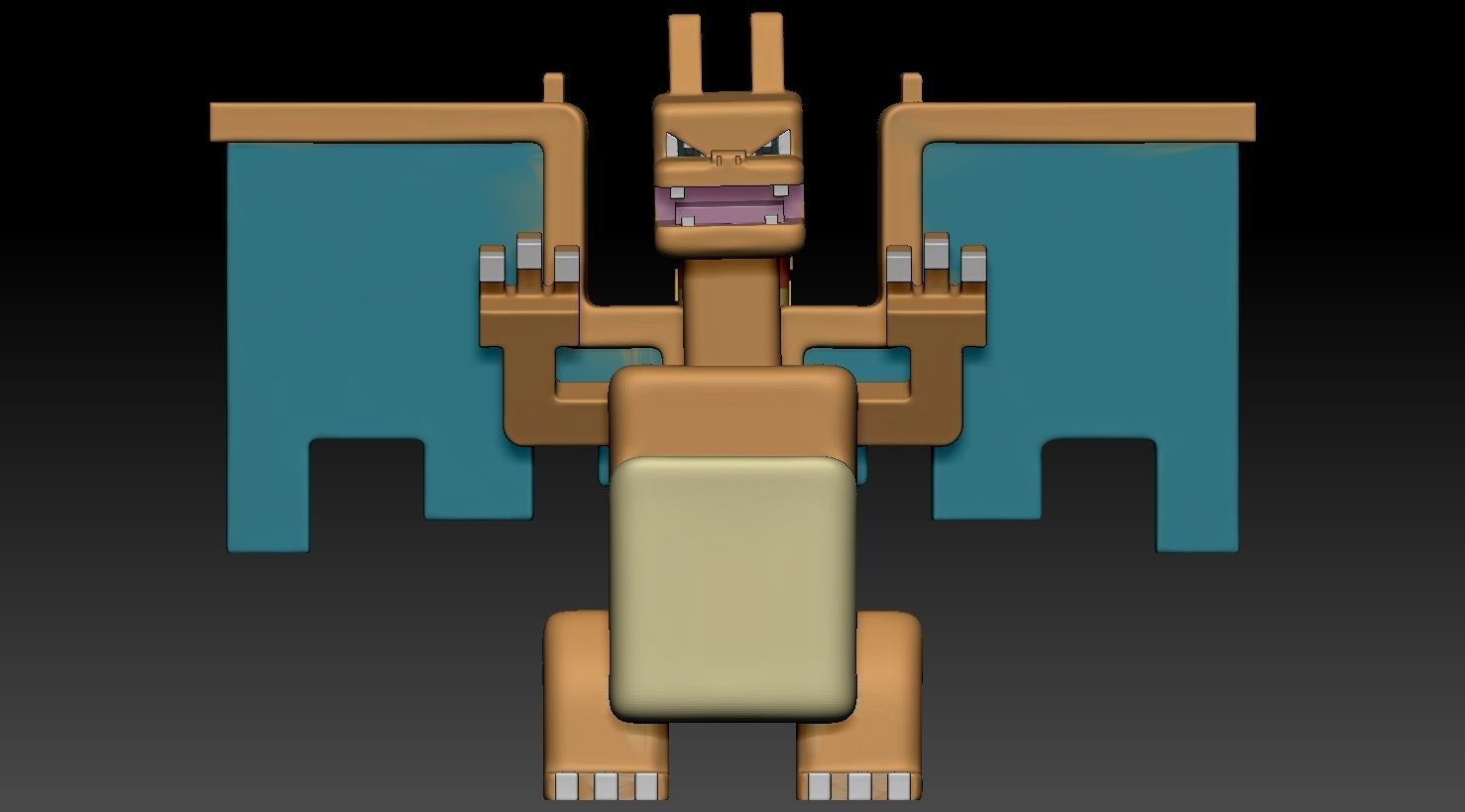 Charmander Evolution Pack Pokemon Quest 3D print model_1