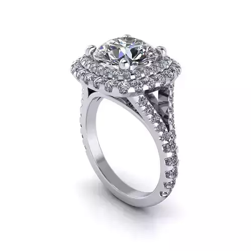 Side-stone Diamond Fashion Ring R3