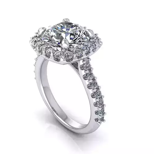 Side-stone Diamond Ring R33