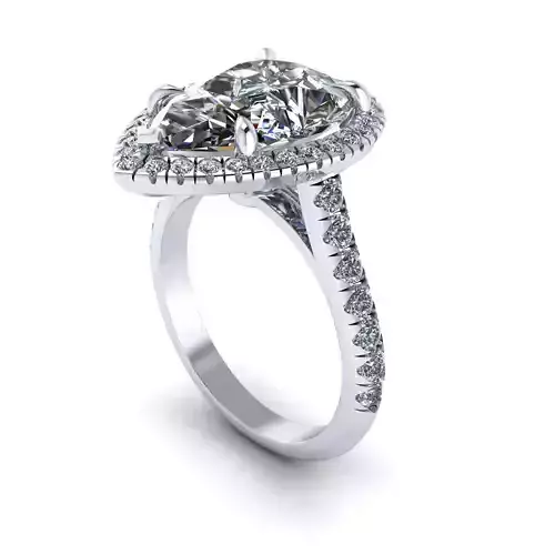 Side-stone Diamond Wedding Ring R51
