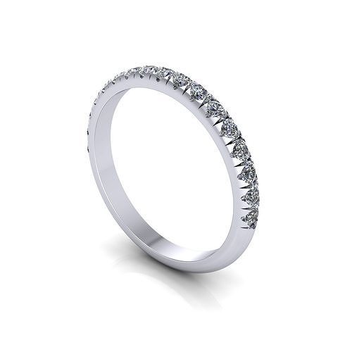 Women Diamond Wedding Ring R35 3D print model
