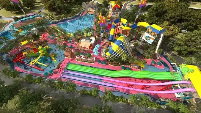 waterpark 3D model