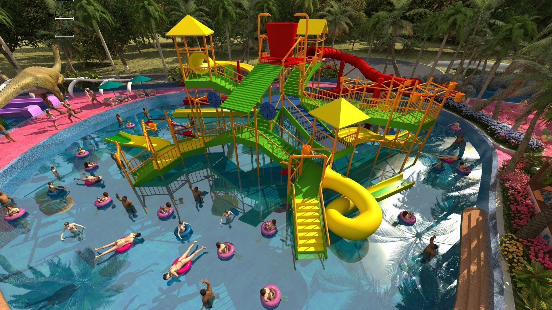 waterpark 3D model_6