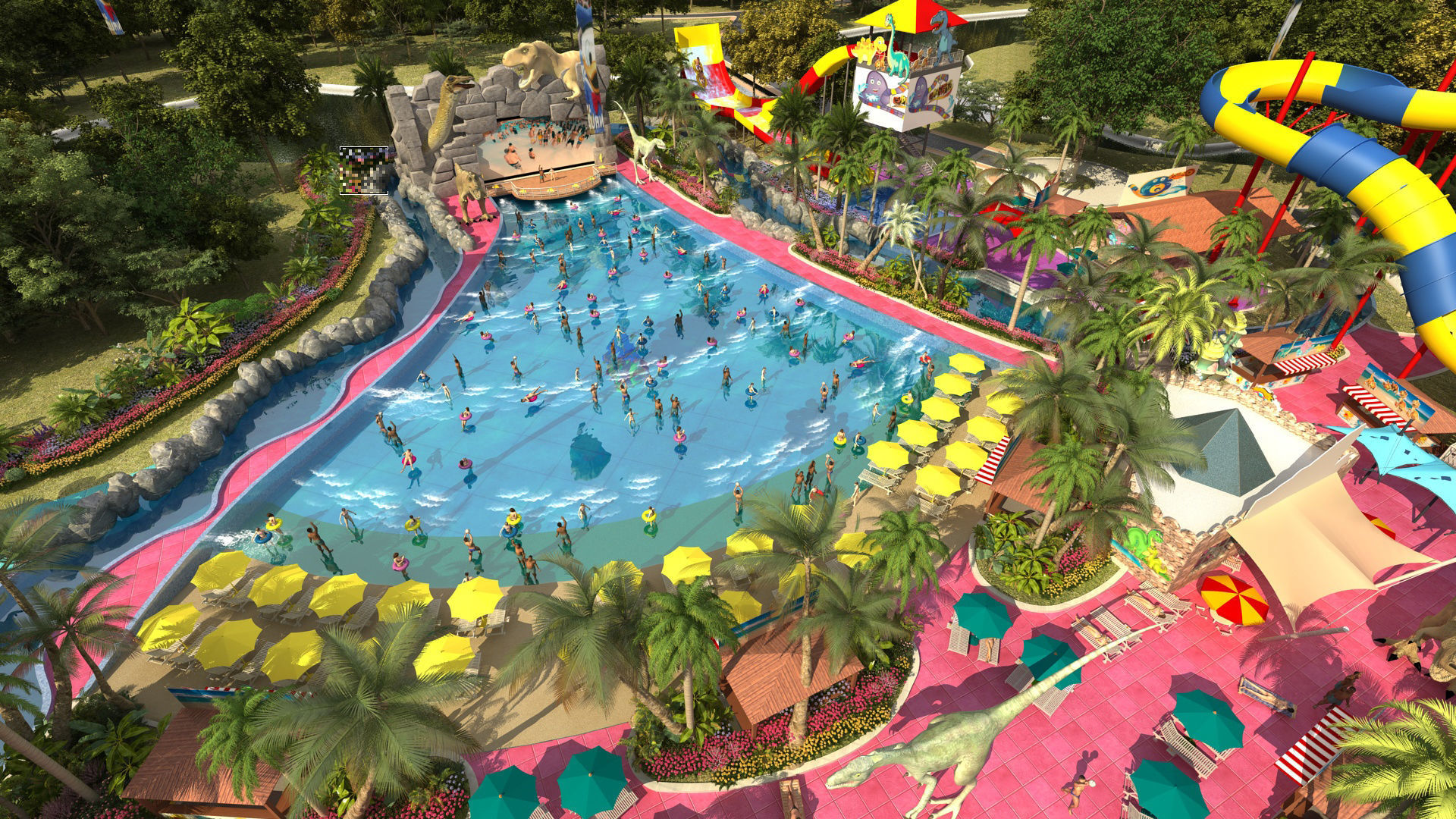 waterpark 3D model_4