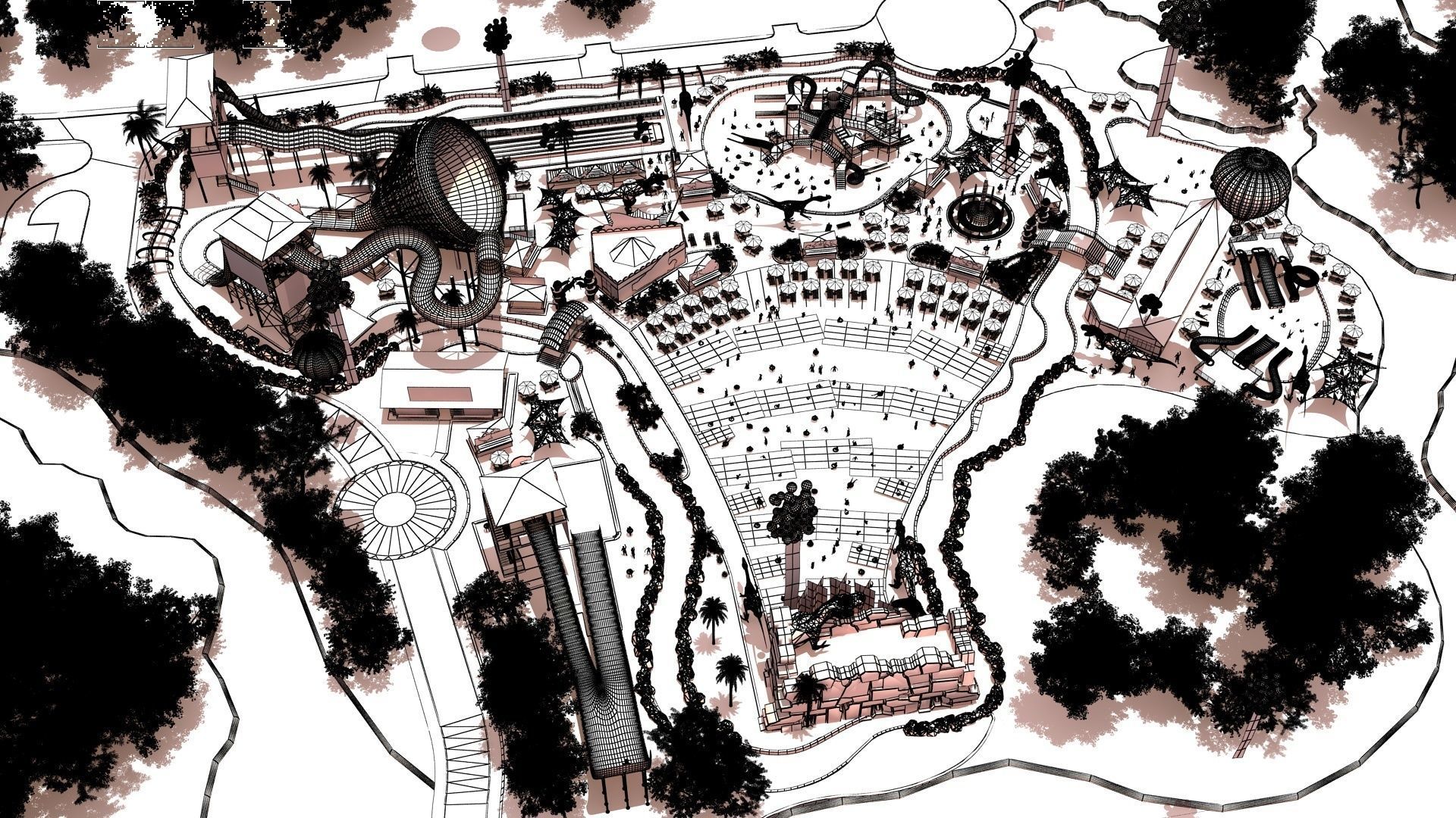 waterpark 3D model_8