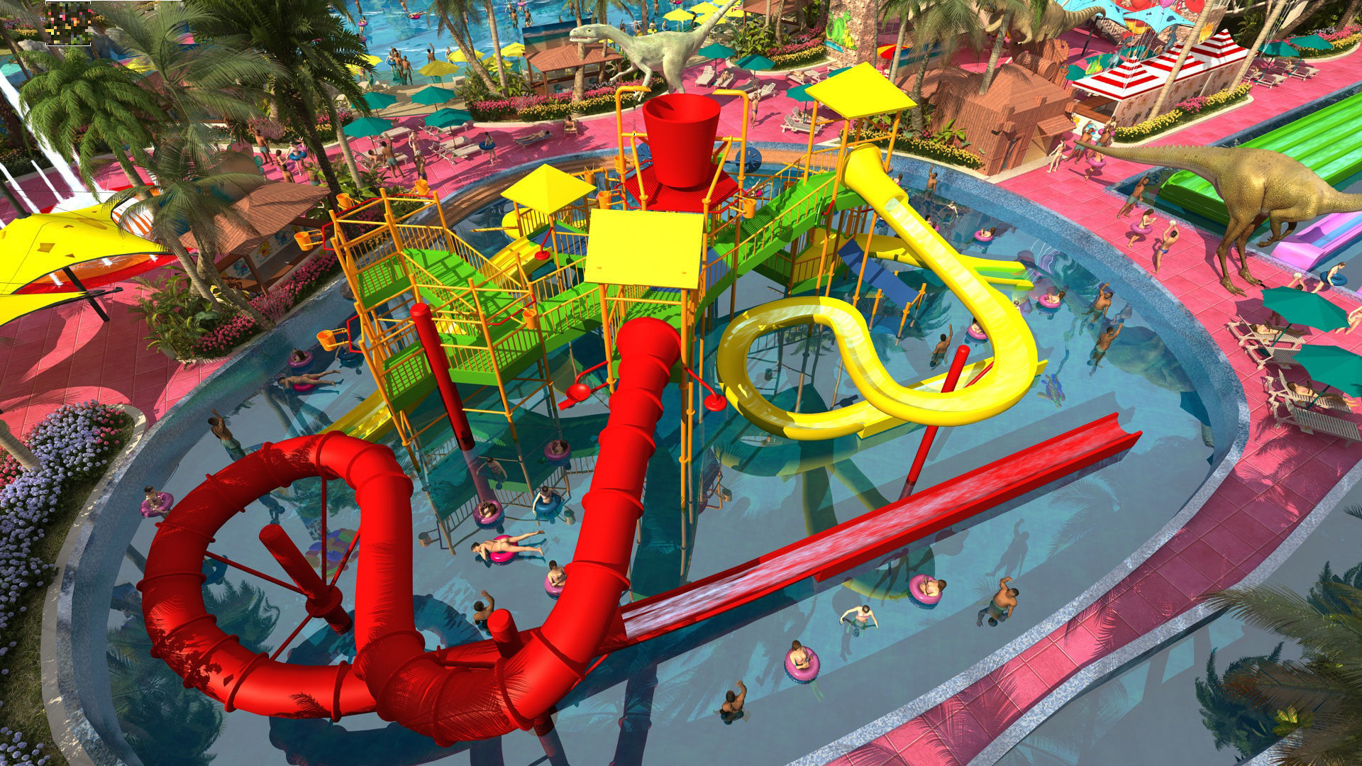 waterpark 3D model_3
