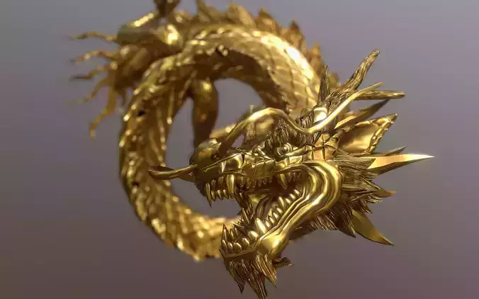Lowpoly Rigged  Dragon Low-poly 3D model