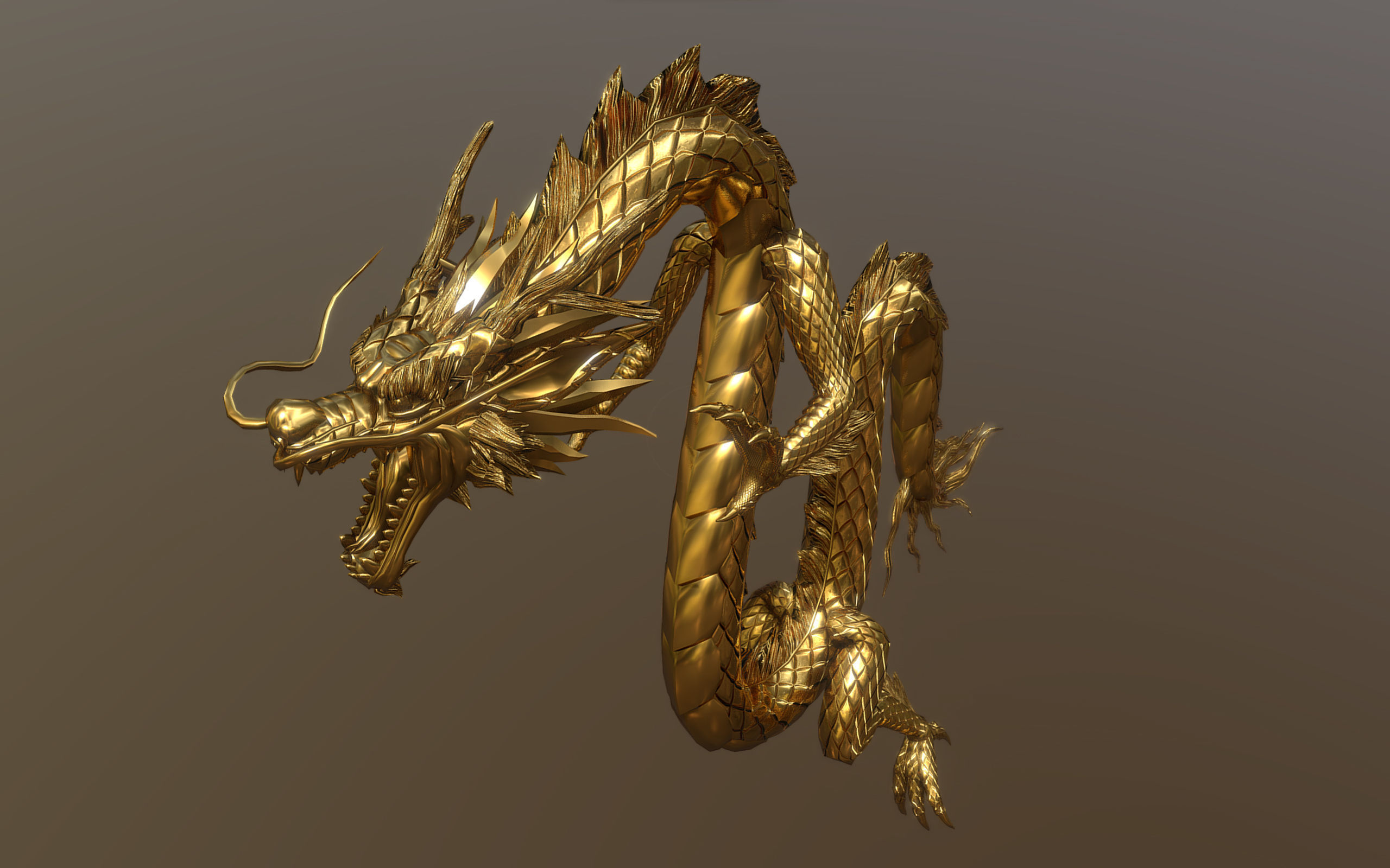 Lowpoly Rigged  Dragon Low-poly 3D model_3