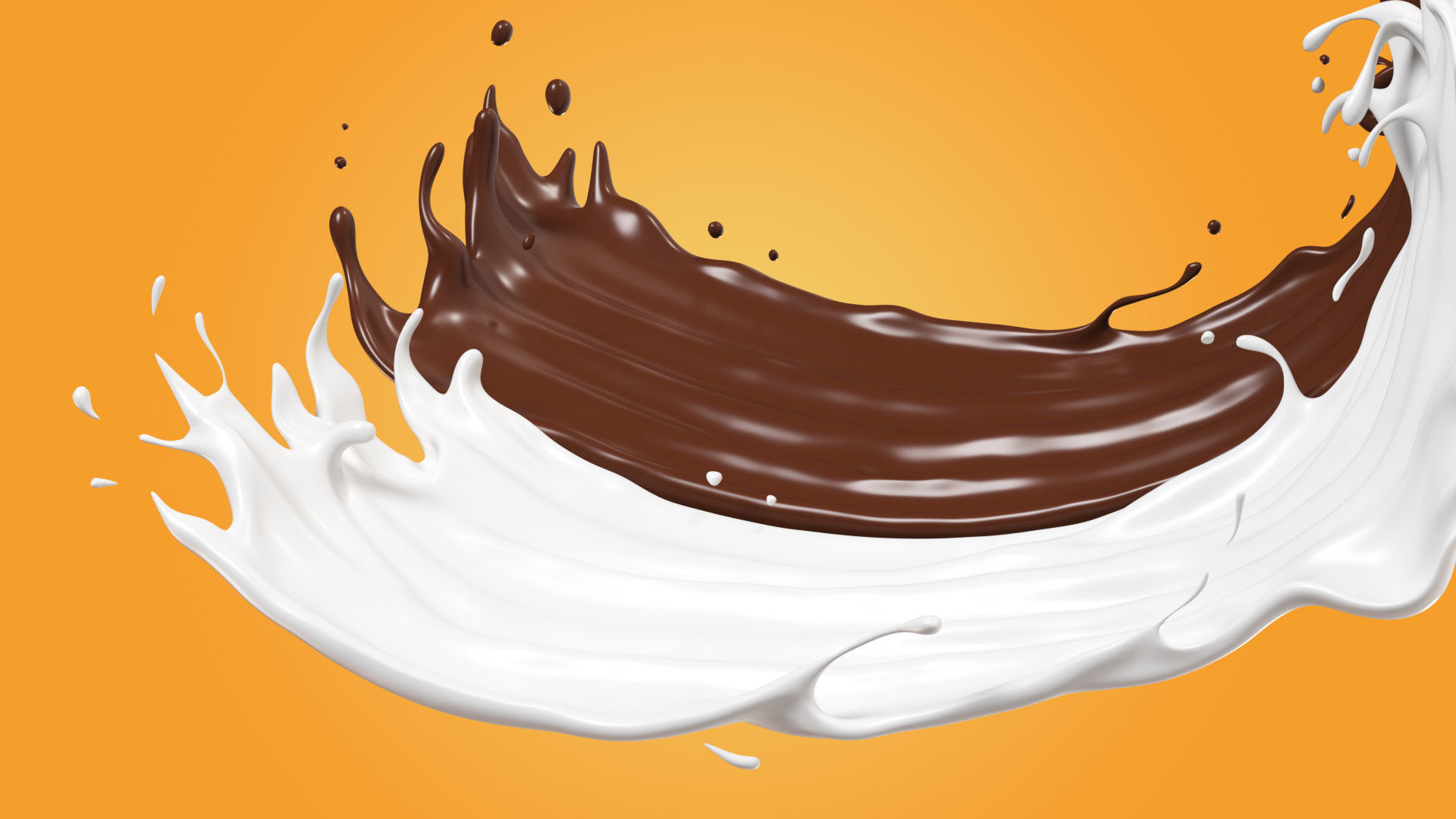 Milk Splash liquid 13 3D model_2