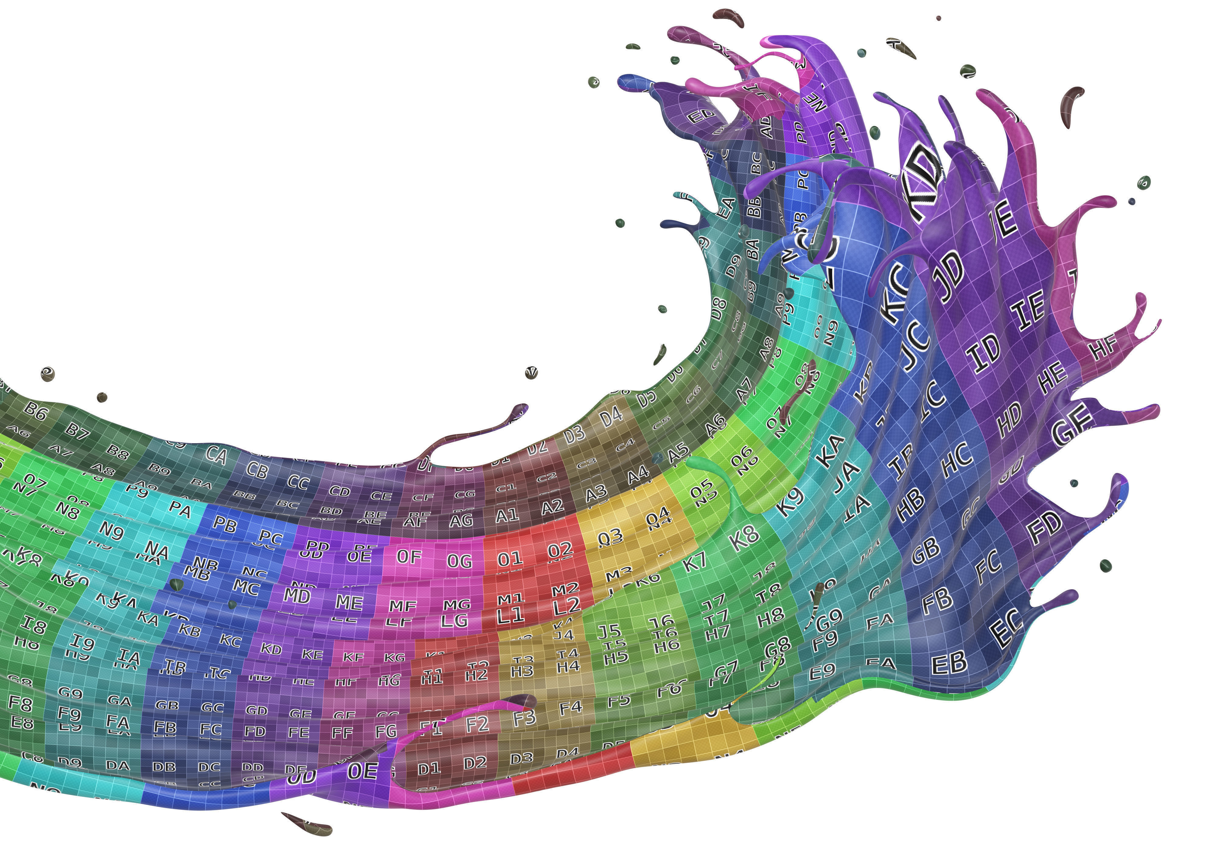 Milk Splash liquid 13 3D model_8