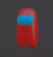 among us rig Free low-poly 3D model_0