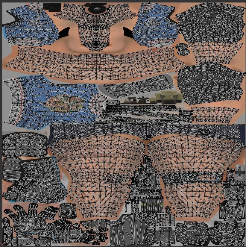 Female Fantasy Rigged Character 3D model_9