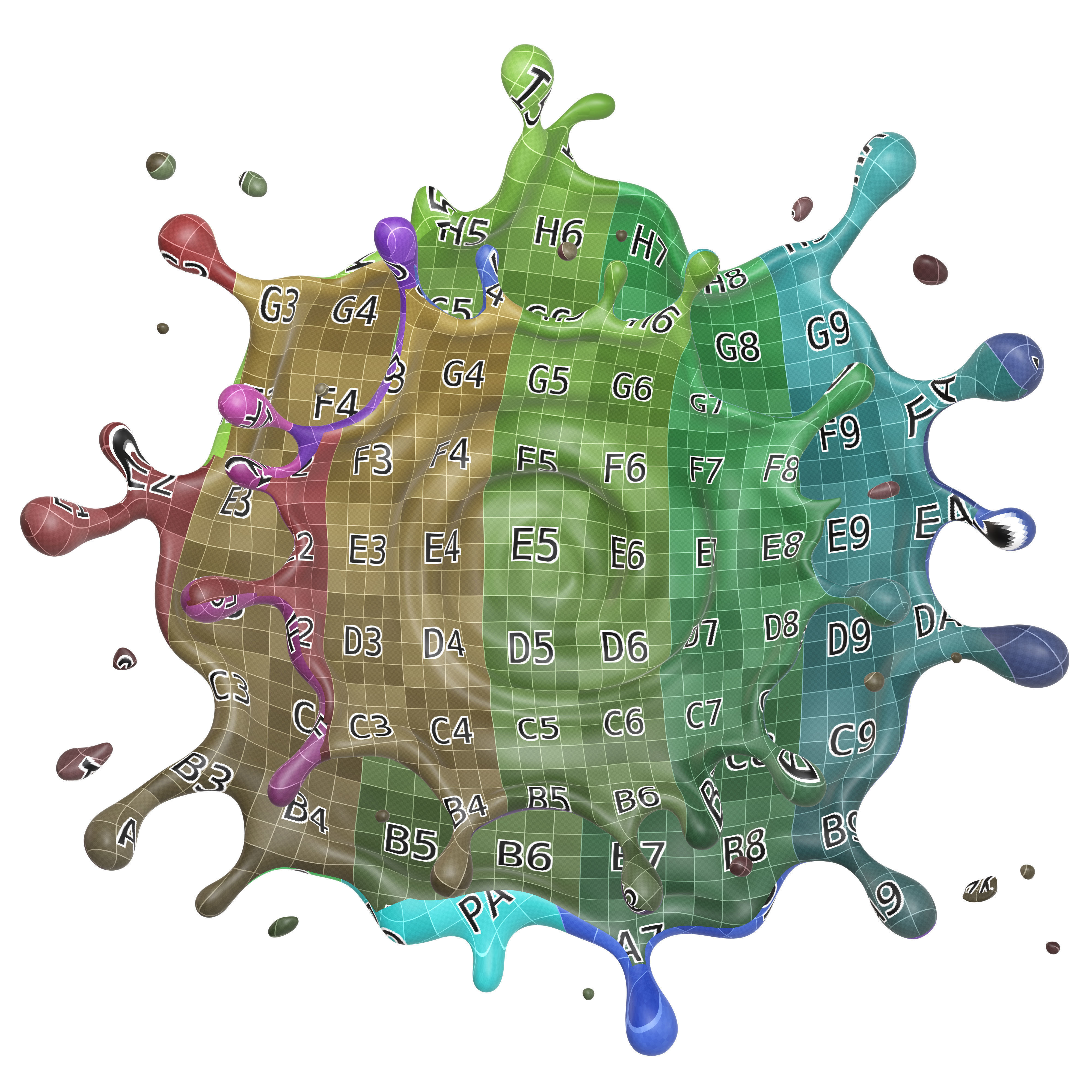 Milk Splash liquid 14 3D model_8