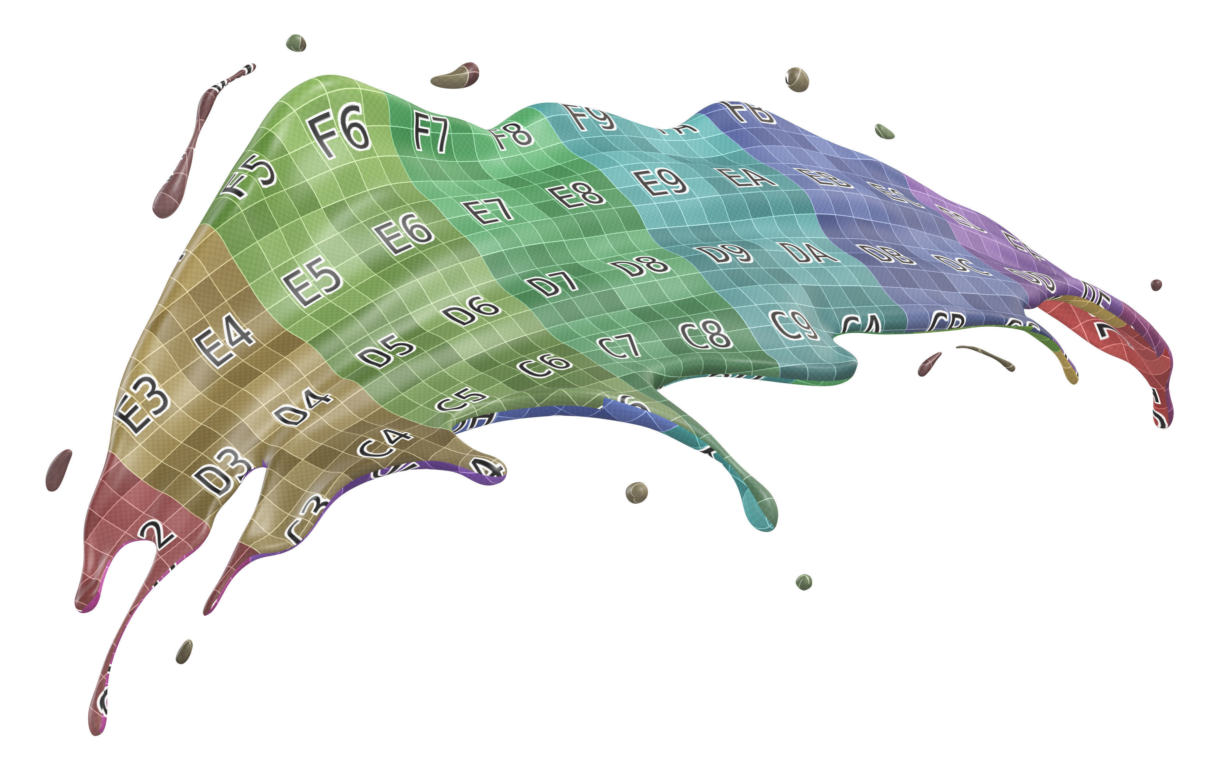 Milk Splash liquid 15 3D model_7