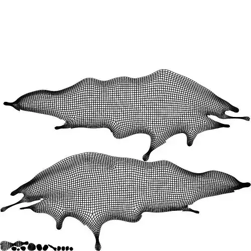 Milk Splash liquid 15 3D model 7