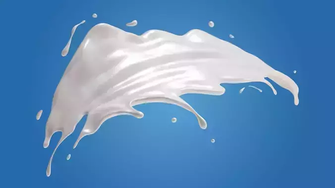 Milk Splash liquid 15 3D model