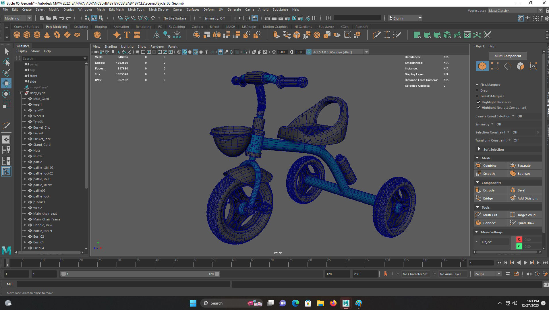 BABAY BICYCLE 3D MODEL Free 3D model_3