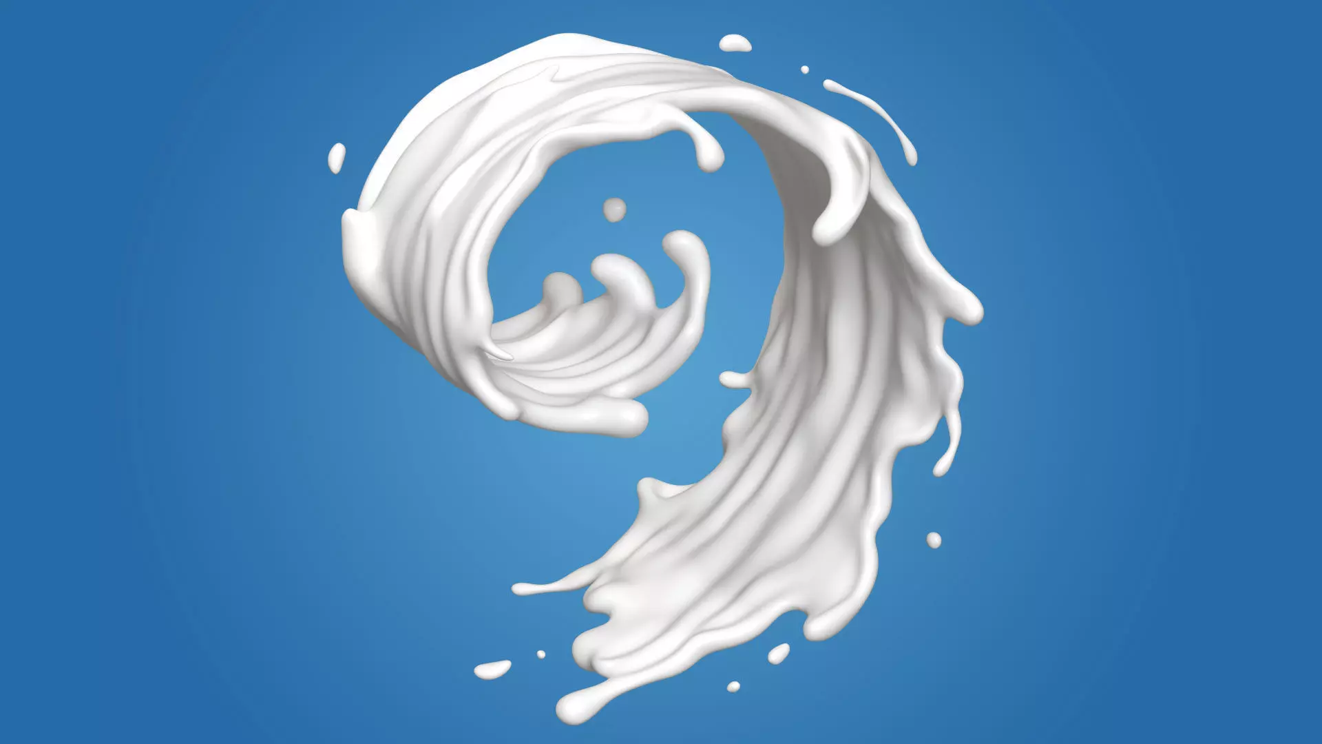 Milk Splash liquid 17 3D model_0