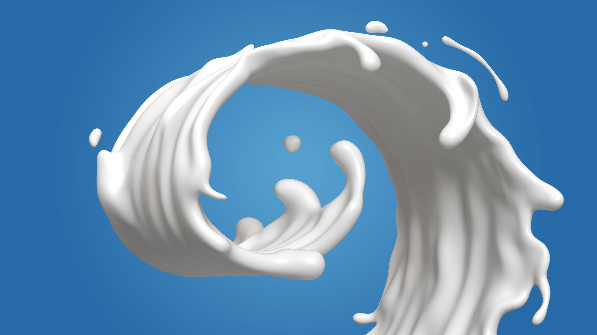 Milk Splash liquid 17 3D model_1