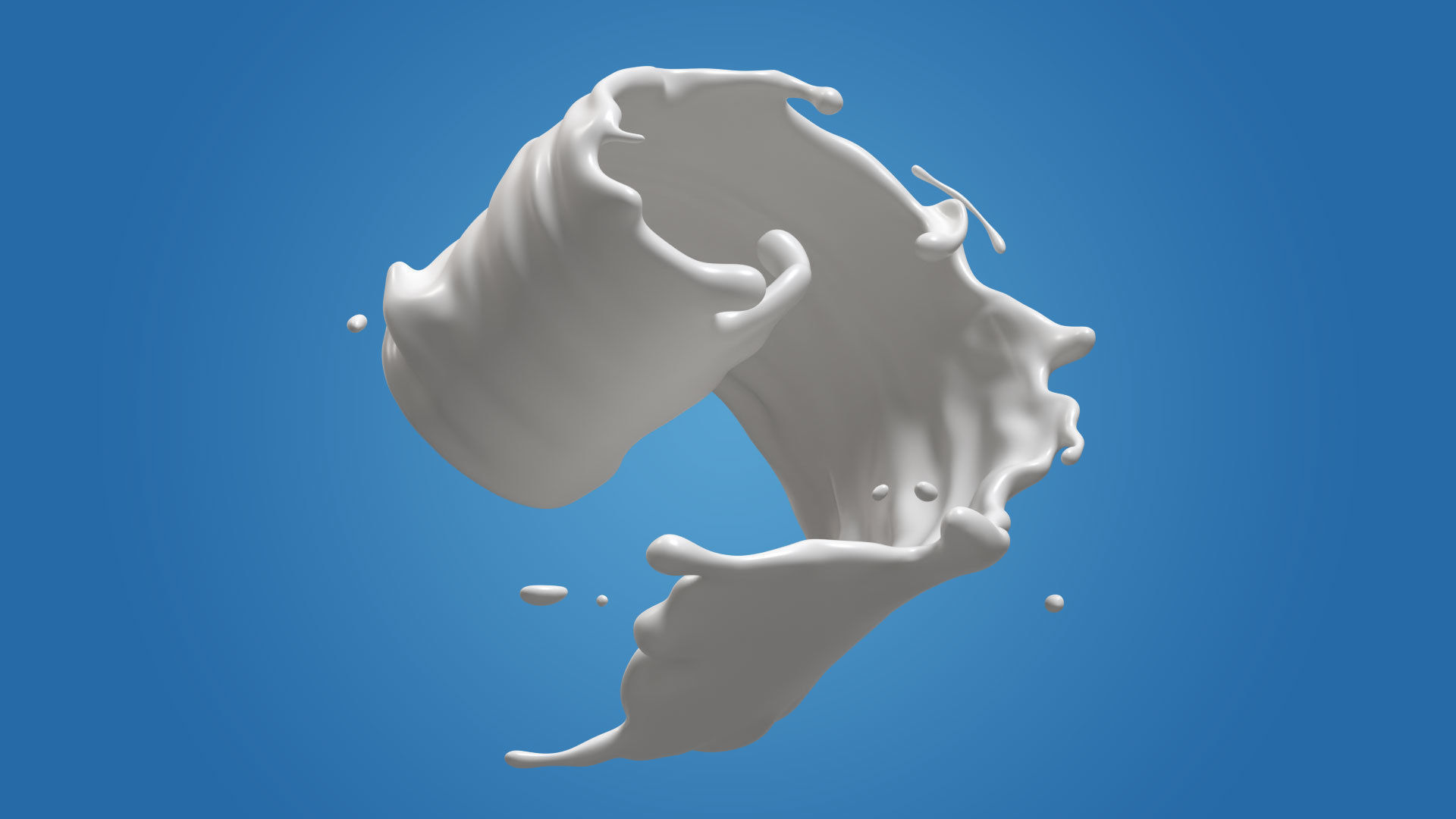 Milk Splash liquid 17 3D model_2