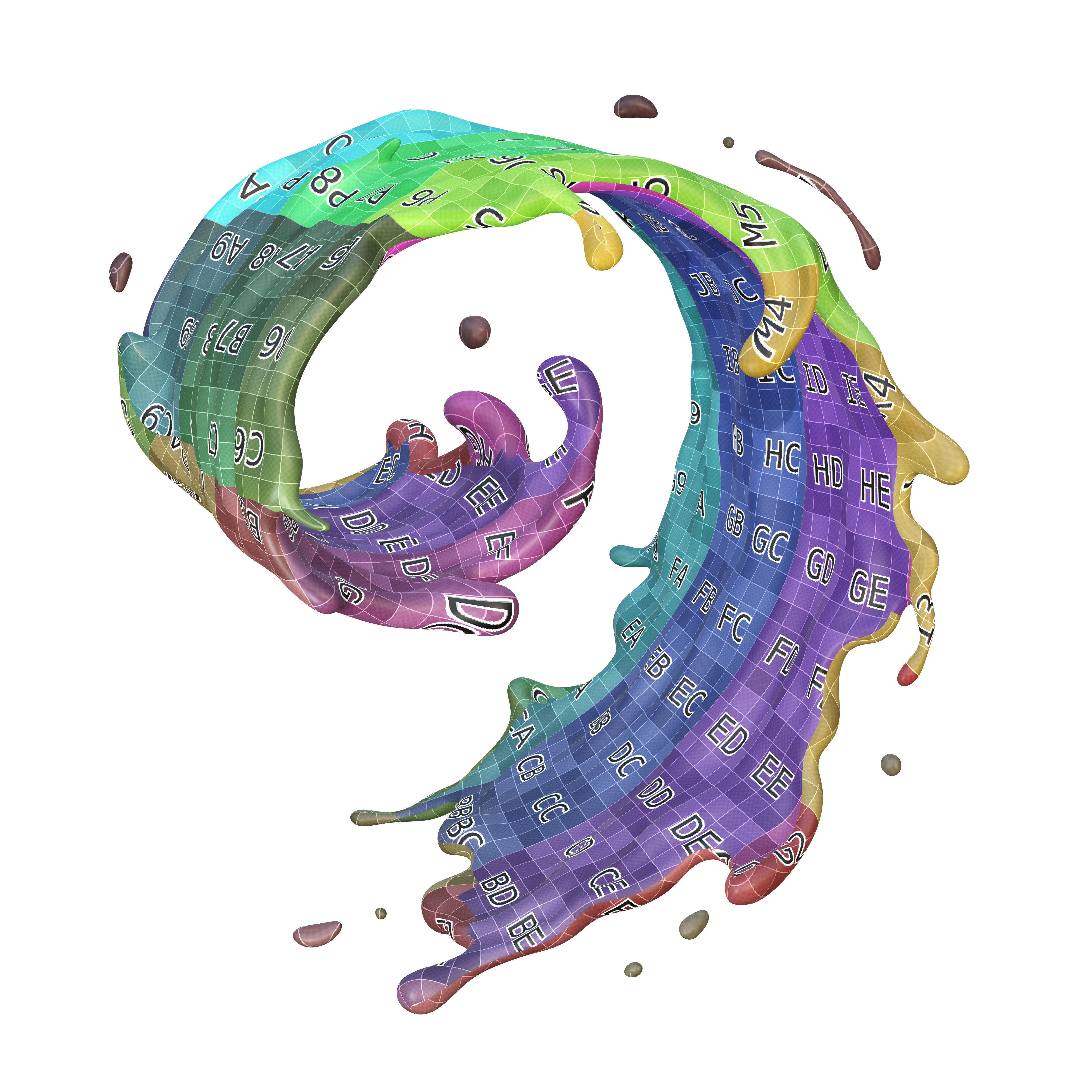 Milk Splash liquid 17 3D model_7