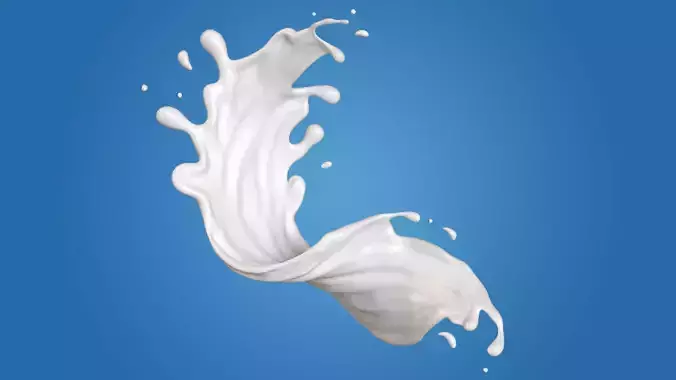 Milk Splash liquid 18 3D model