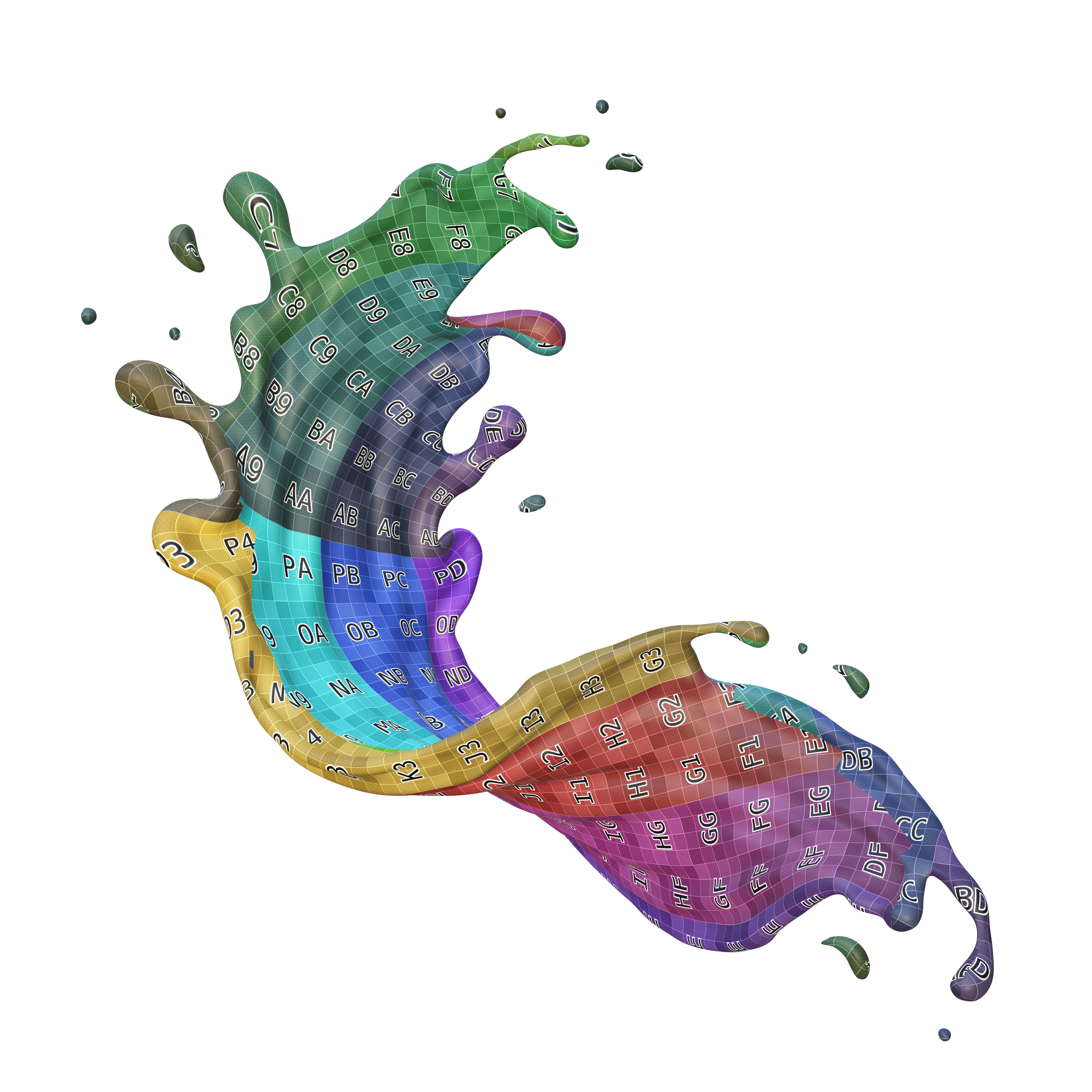 Milk Splash liquid 18 3D model_7