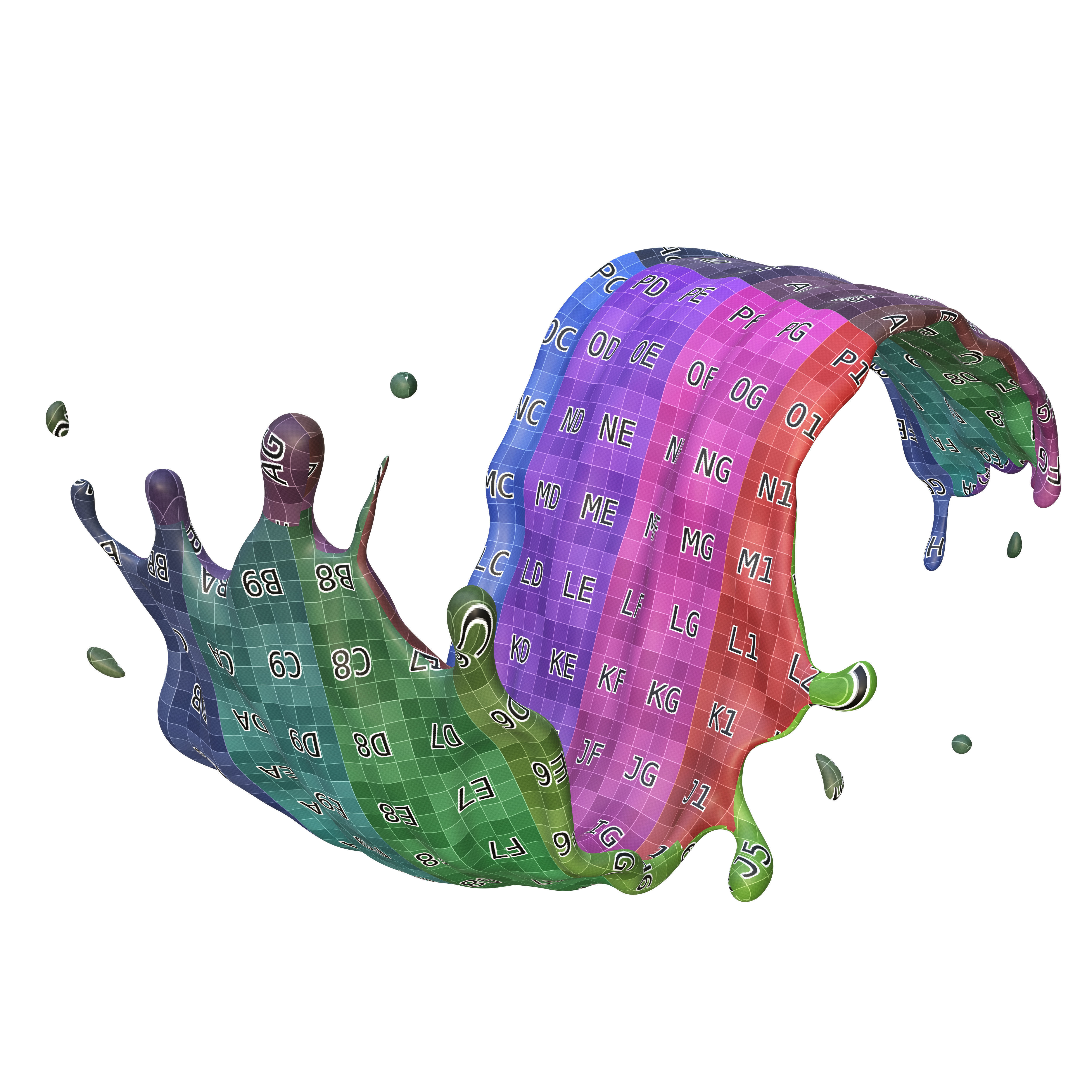 Milk Splash liquid 20 3D model_7