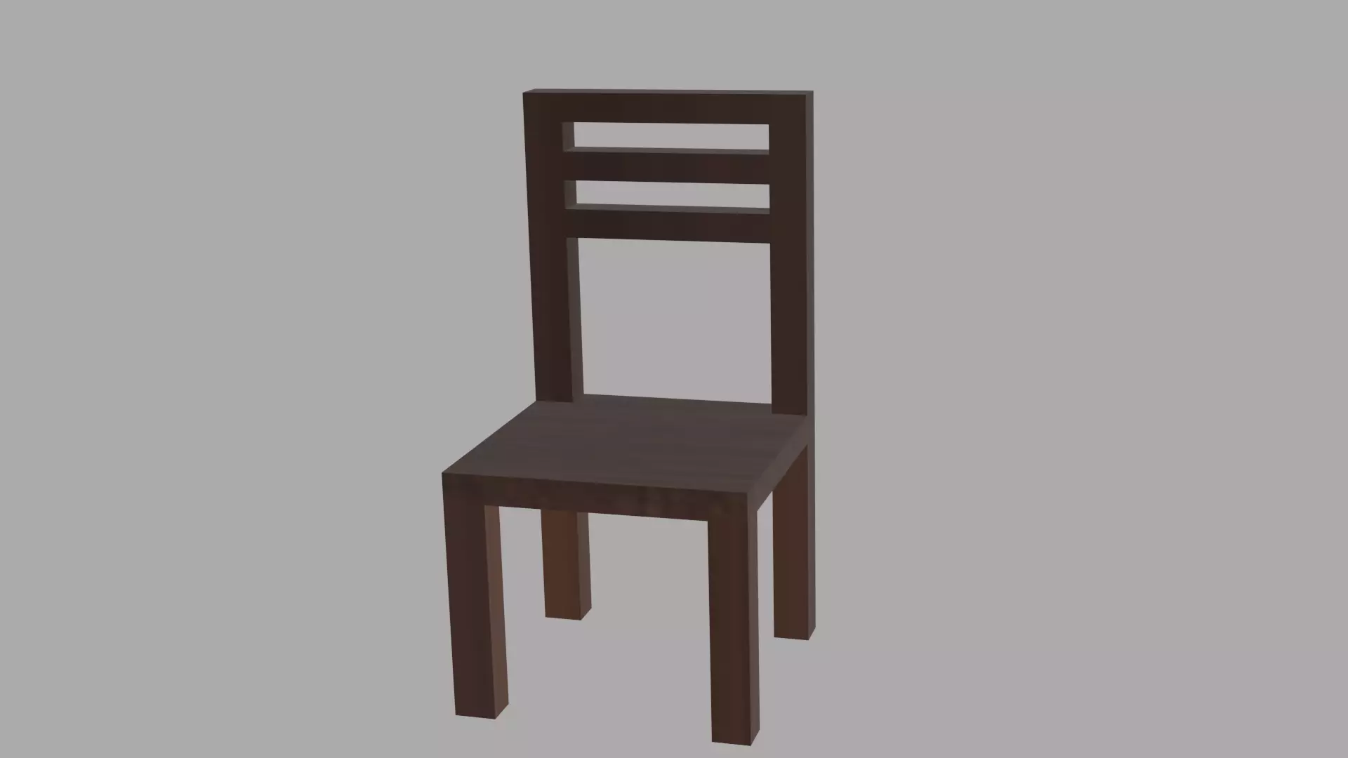 Wood Chair 3D model_0